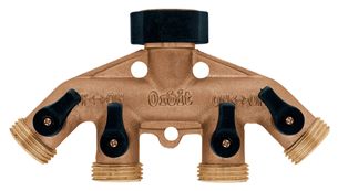 Orbit Hose Faucet Brass Manifold (4 Valve)